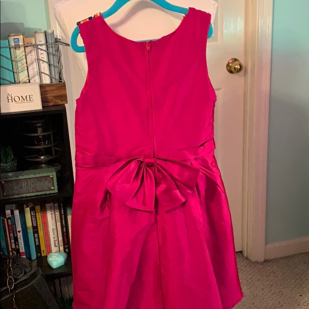A.T.U.N. EUC fushia/Kashmir pleated fit & flare - Picture 4 of 6